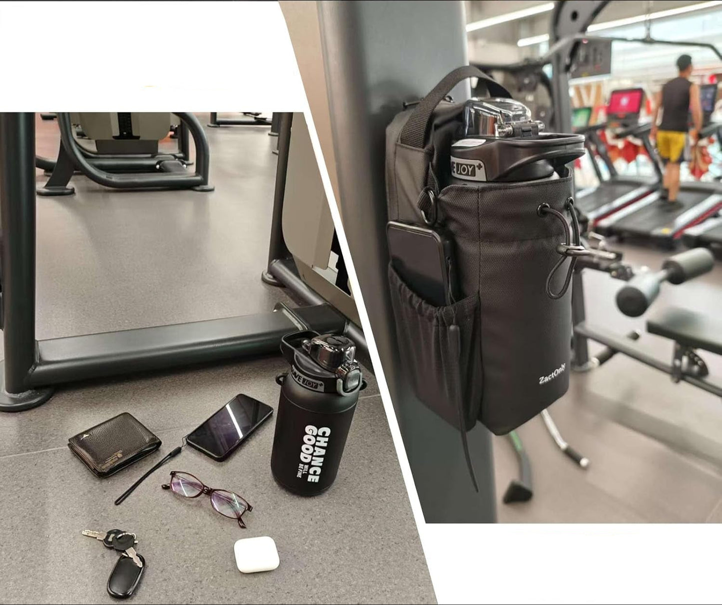 Magnetic Sport Bag – Sac de Sport Aimanté Unisexe avec Porte-Bouteille