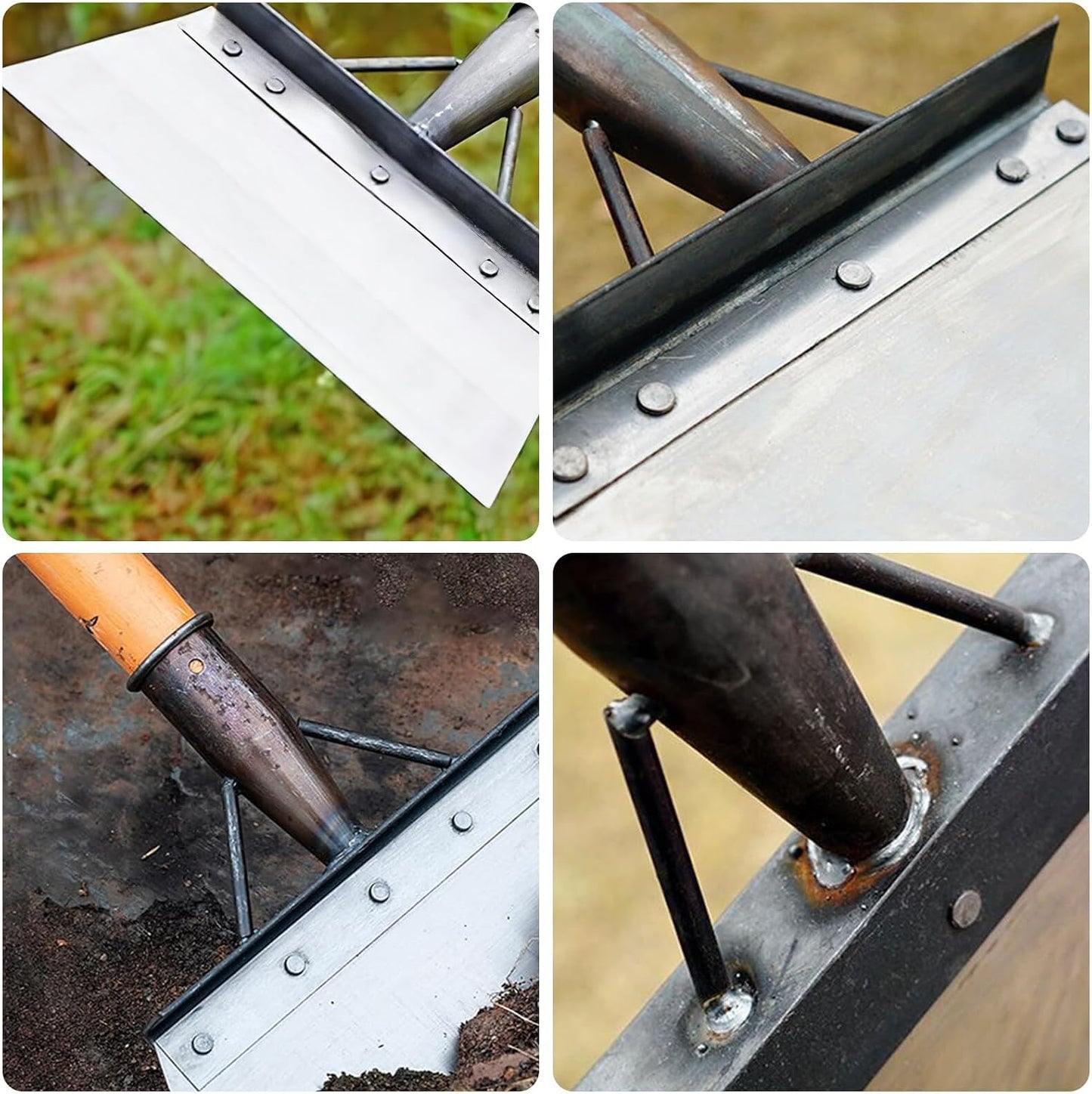 Raclette de Jardin à Lame Large en Acier – Désherbage, Mousse & Nettoyage Allées