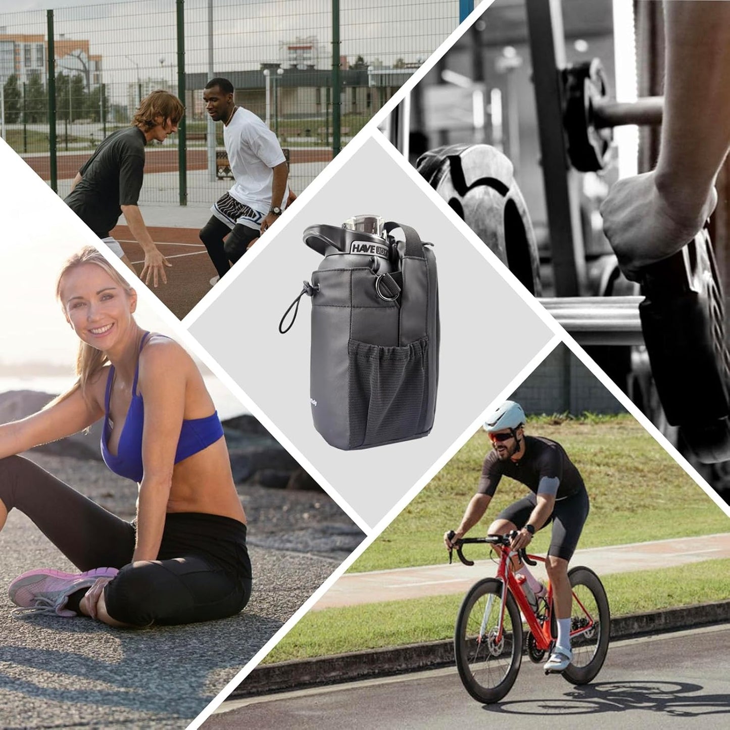 Magnetic Sport Bag – Sac de Sport Aimanté Unisexe avec Porte-Bouteille