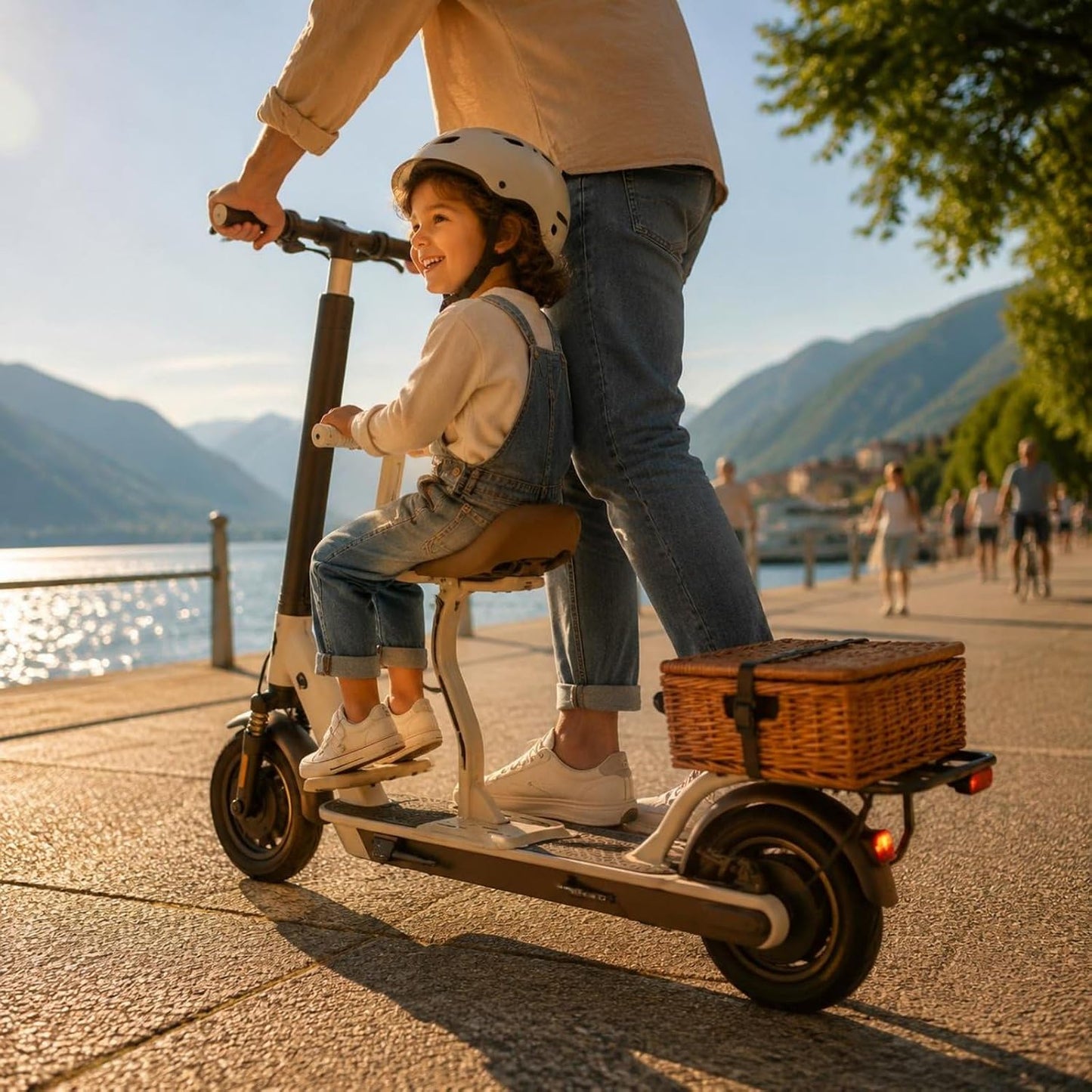 Siège Enfant pour Trottinette Électrique – Selle Rembourrée & Guidon Sécurisé | Fixation Universelle