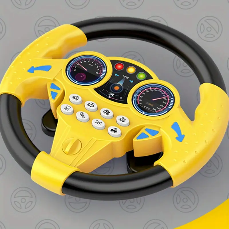 Volant Éducatif Interactif pour Bébé – Simulation Voiture, Sons & Lumières