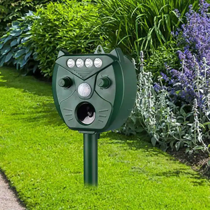 Répulsif Solaire Ultrasonique pour Animaux et Oiseaux
