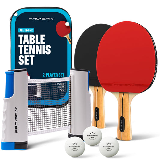 Set Ping Pong Portable avec Filet Rétractable