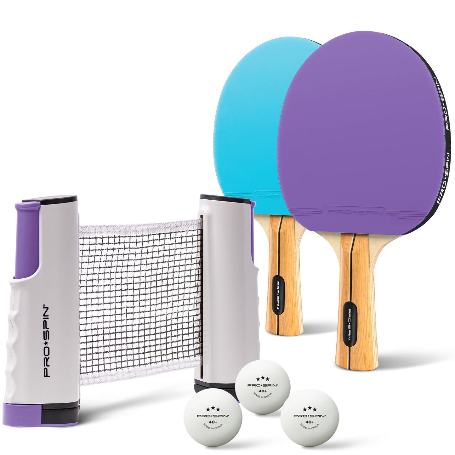 Set Ping Pong Portable avec Filet Rétractable