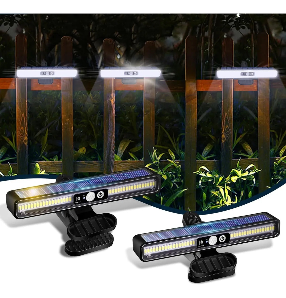 Lampes solaires d'extérieur avec détecteur de mouvement, lampes solaires de jardin