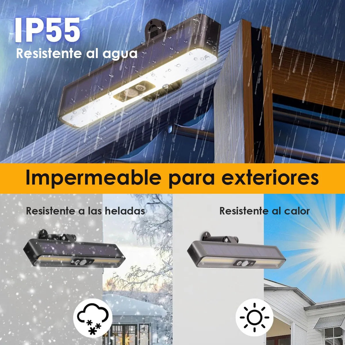 Lampes solaires d'extérieur avec détecteur de mouvement, lampes solaires de jardin