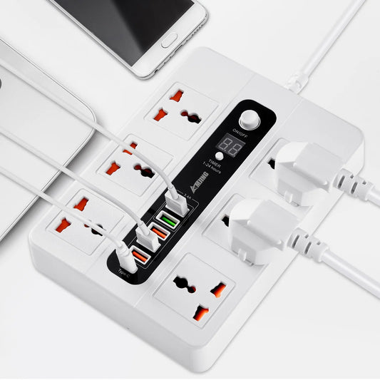 Chargeur USB à 6 ports avec 6 prises
