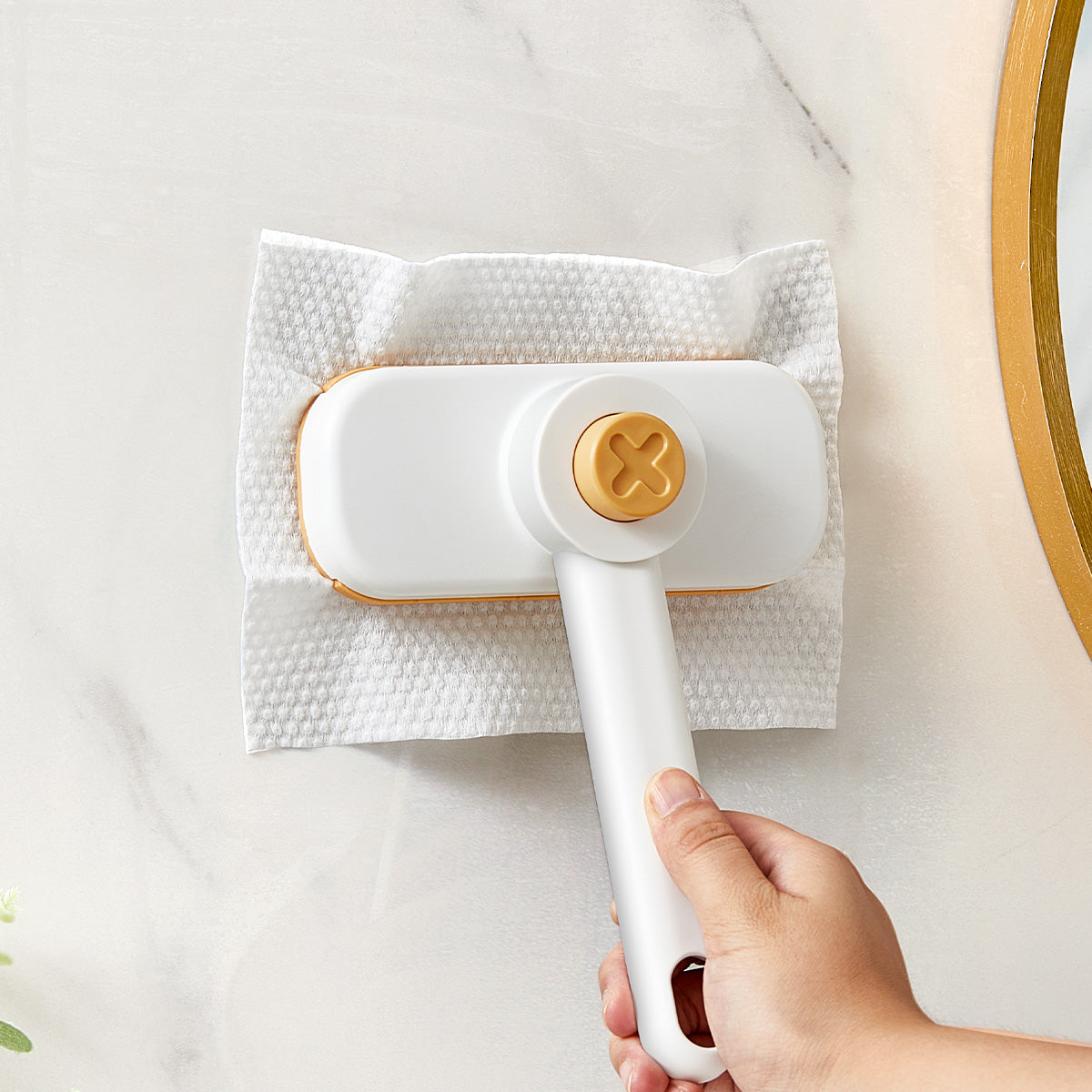 Manche rotatif à 180°– Nettoyage Sec & Humide, Compact et Hygiénique.
