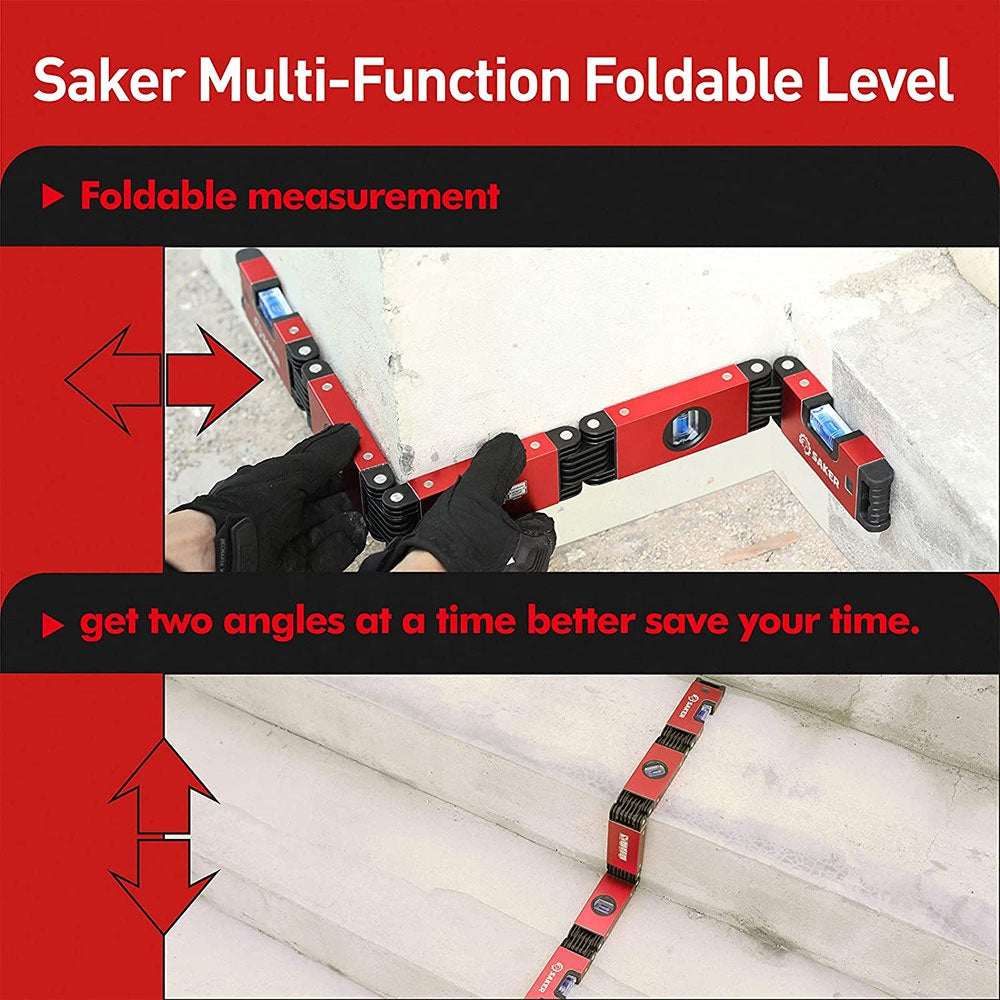 Niveau Multifonction Pliable 28 Pouces