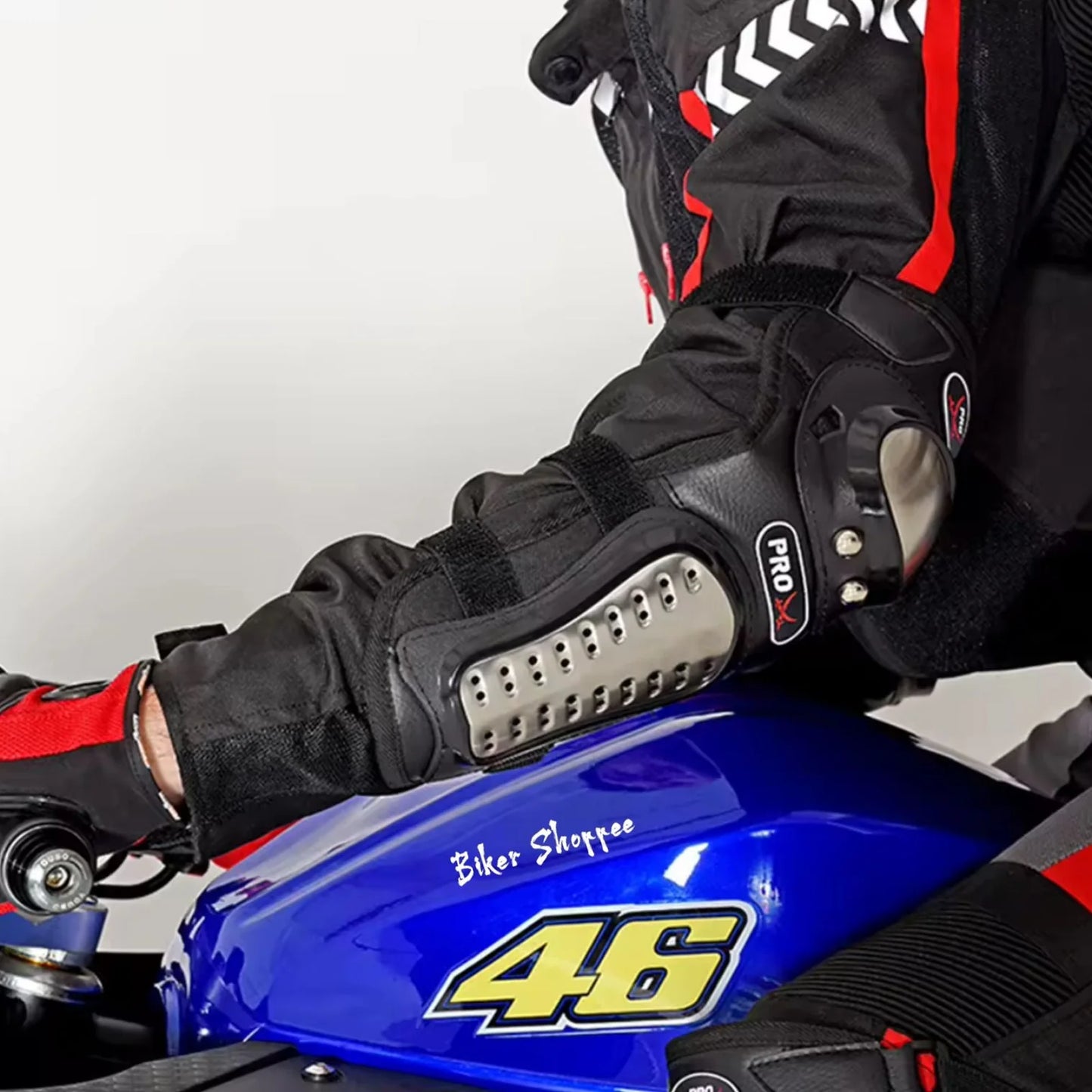 Kit Protection Moto Pro-Biker – Genouillères & Coudières Acier Inoxydable