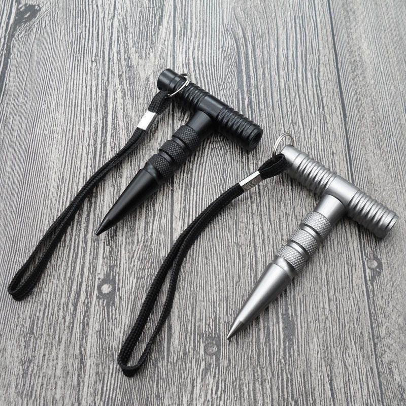 Stylo Tactique Multifonction en Aluminium – Brise-vitre & Défense