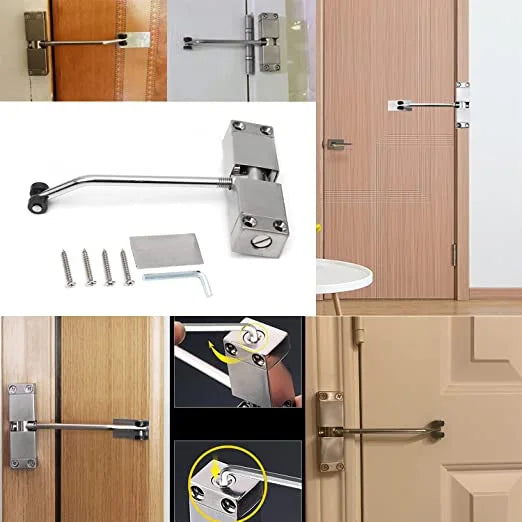 Ferme-Porte Automatique Réglable – Fermeture Douce & Silencieuse