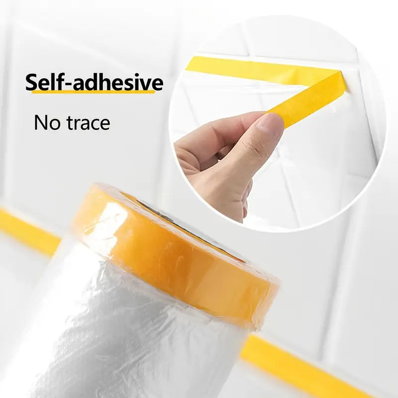 Ruban pré-adhésif en plastique pour peinture automobile, Protection anti-poussière pour meubles