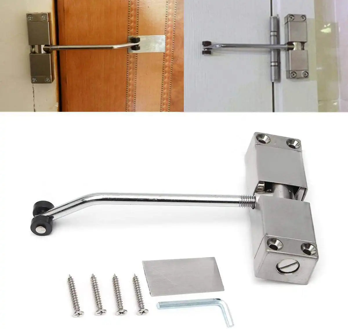 Ferme-Porte Automatique Réglable – Fermeture Douce & Silencieuse