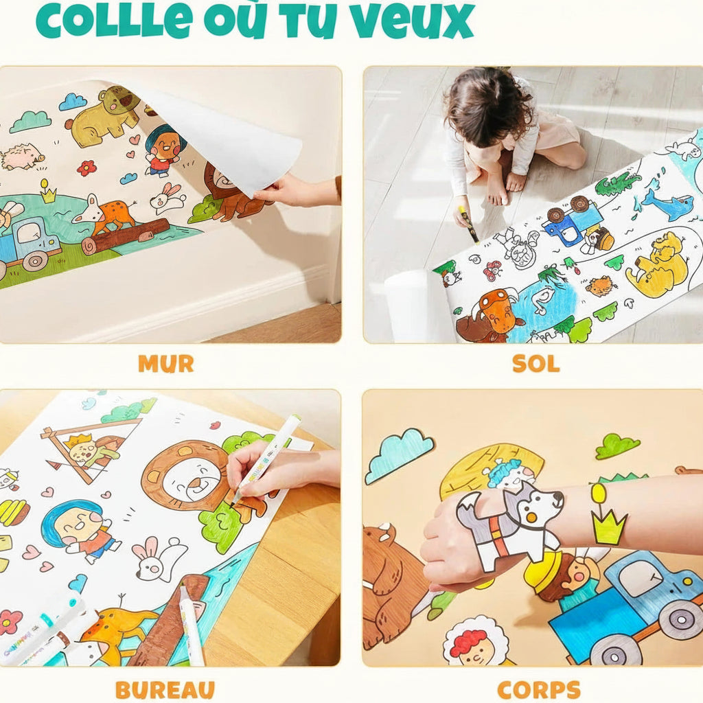 Rouleau de Coloriage, Activité Créative Enfants