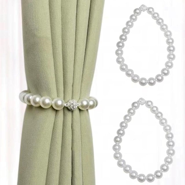 Embrasses Rideaux Perles Magnétiques – Clip Aimant Puissant & Design Luxe