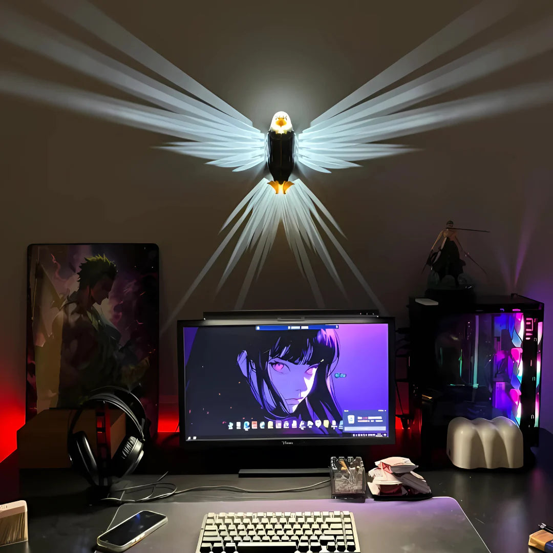 Lampe Murale Aigle 3D