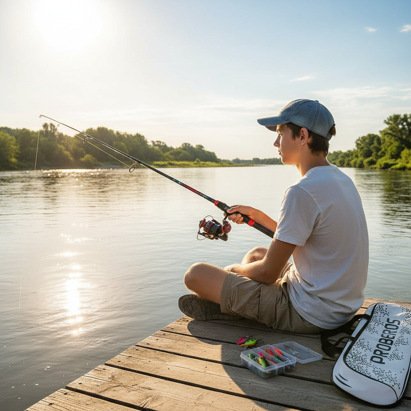 Kit de Pêche Complet Proberos – Canne Télescopique + Moulinet + Leurres