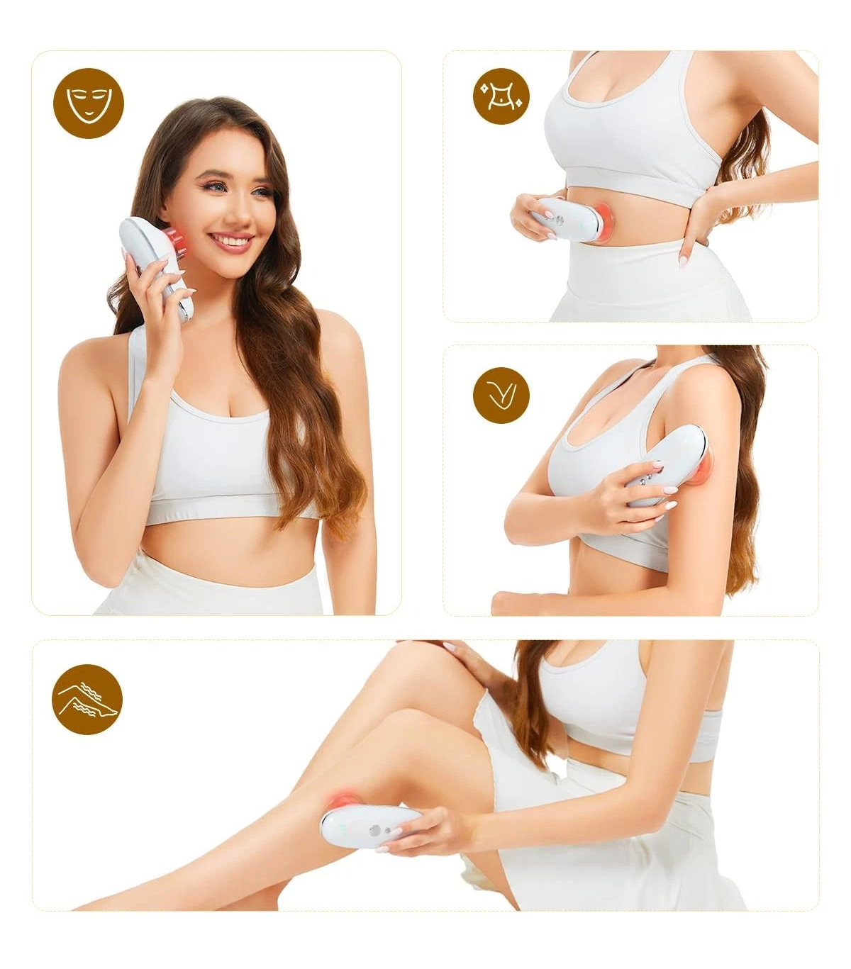 Appareil Beauté Multifonction EMS & Lumière Rouge – Remodelage Corps & Visage